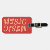 MUZIEK aangepast bagagelabel (Voorkant horizontaal)