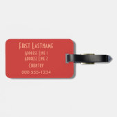 MUZIEK aangepast bagagelabel (Achterkant horizontaal)