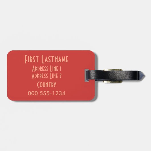 MUZIEK aangepast bagagelabel (Achterkant horizontaal)