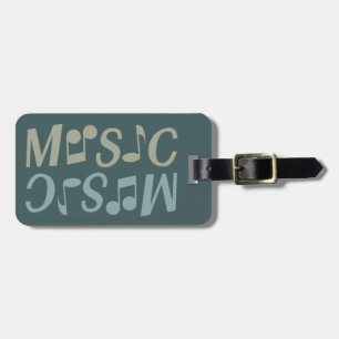 MUZIEK aangepast bagagelabel