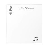 Muziek - Aangepast Notitieblok (Voorkant)