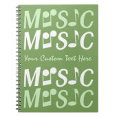 MUZIEK aangepast notitieboek (Voorkant)