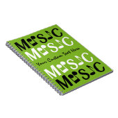 MUZIEK aangepast notitieboek (Rechterzijde)