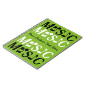 MUZIEK aangepast notitieboek (Linkerzijde)