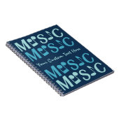 MUZIEK aangepast notitieboek (Rechterzijde)