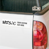MUZIEK aangepaste bumpersticker (Op Truck)