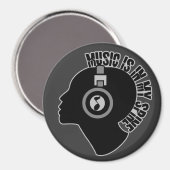 Muziek aangepaste kleurmagneet magneet (Voorkant / Achterkant)