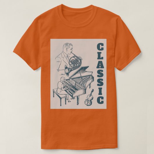 Muziek aangepaste muziek t-shirt (Design voorkant)