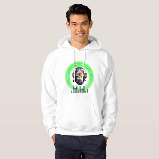 Muziek aap sweatshirt (Voorkant volledig)