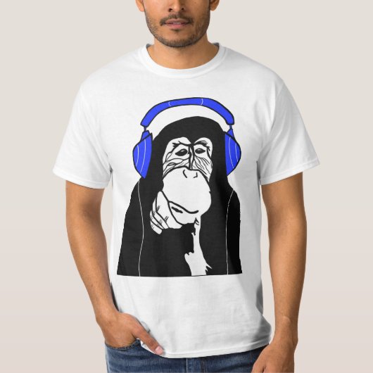 Muziek aap t-shirt (Voorkant)