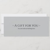 Muziek Abonnement Cadeaubon Certificaat Sjabloon Kaart (Achterkant)