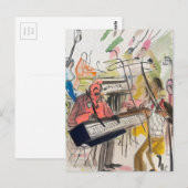 Muziek - Abstract Briefkaart voor kunstkaarten (Voorkant / Achterkant)