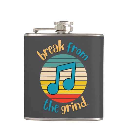 Muziek Achtste noot BFTG Heupfles (Voorkant)