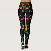 Muziek afdrukken leggings (Achterkant)