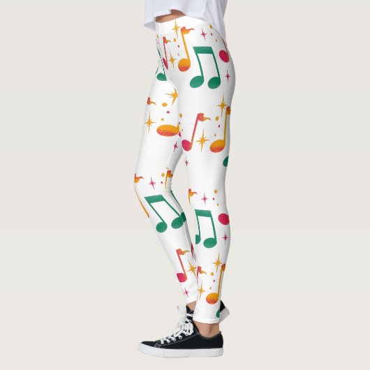Muziek afdrukken leggings (Links)