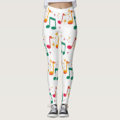 Muziek afdrukken leggings (Voorkant)