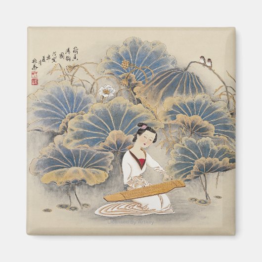 Muziek afspelen via Lotus Pond Magneet (Voorkant)