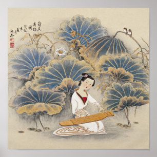 Muziek afspelen via Lotus Pond Poster