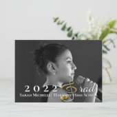 Muziek Afstuderen Aankondiging Treble Clef Afstude (Staand voorkant)