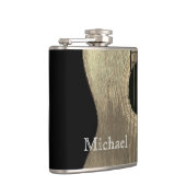 Muziek Akoestische gitaar Black en Beige Heupfles (Rechts)