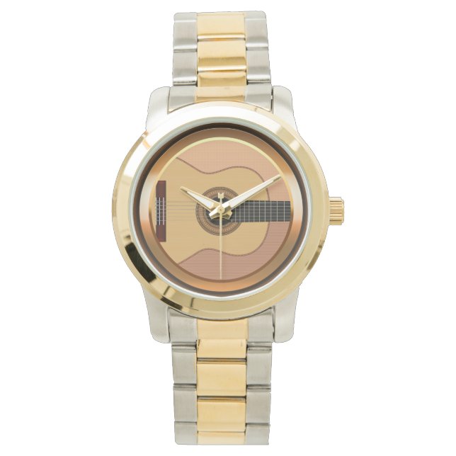Muziek Akoestische Gitaar Horloge (Voorkant)