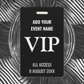 Muziek All Access Pas Zwart & Witte Festival Badge