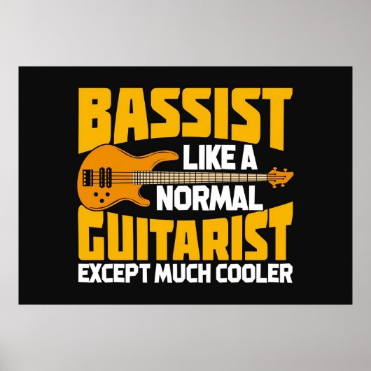 Muziek als een normale gitarist poster (Voorkant)