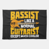 Muziek als een normale gitarist theedoek (Horizontaal)