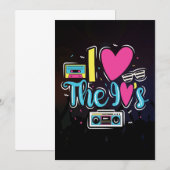 Muziek Art 90s Retro Cassette Party Save The Date (Voorkant / Achterkant)