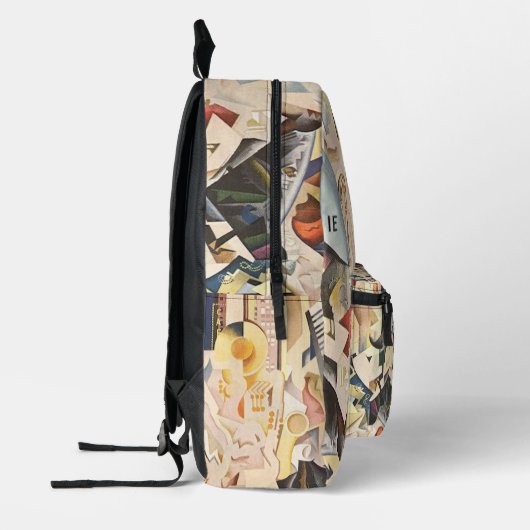  muziek, Art Deco Jazz, Rhapsody in Blue Bedrukte Rugzak (Links)