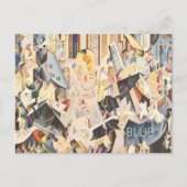  muziek, Art Deco Jazz, Rhapsody in Blue Briefkaart (Voorkant)