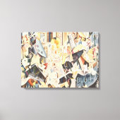 muziek, Art Deco Jazz, Rhapsody in Blue Canvas Afdruk (Voorkant)