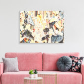 muziek, Art Deco Jazz, Rhapsody in Blue Canvas Afdruk (Insitu (Woonkamer))