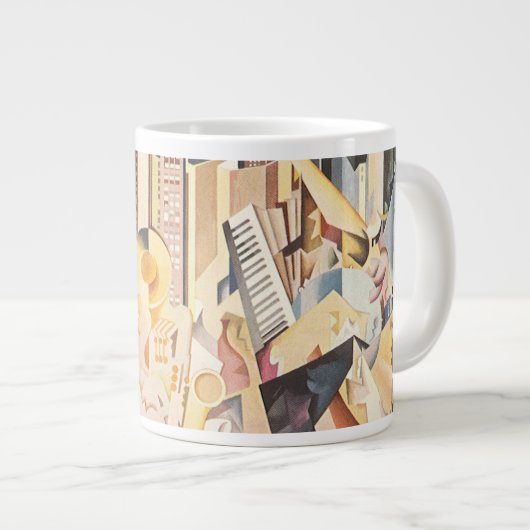  muziek, Art Deco Jazz, Rhapsody in Blue Grote Koffiekop (Voorkant rechts)
