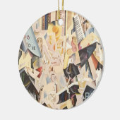  muziek, Art Deco Jazz, Rhapsody in Blue Keramisch Ornament (Links)