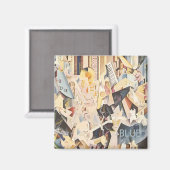  muziek, Art Deco Jazz, Rhapsody in Blue Magneet (Voorkant / Achterkant)