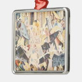  muziek, Art Deco Jazz, Rhapsody in Blue Metalen Ornament (Links)