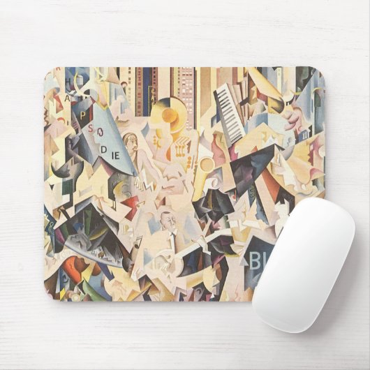  muziek, Art Deco Jazz, Rhapsody in Blue Muismat (Met muis)