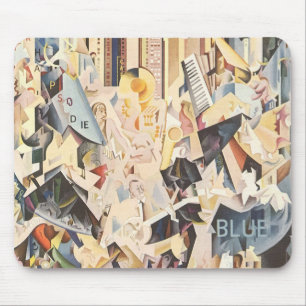 muziek, Art Deco Jazz, Rhapsody in Blue Muismat