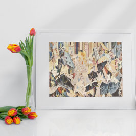  muziek, Art Deco Jazz, Rhapsody in Blue Poster