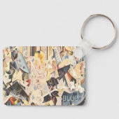 muziek, Art Deco Jazz, Rhapsody in Blue Sleutelhanger (Voorkant)