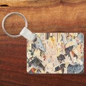 muziek, Art Deco Jazz, Rhapsody in Blue Sleutelhanger (Achterkant)