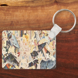 muziek, Art Deco Jazz, Rhapsody in Blue Sleutelhanger
