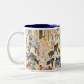 muziek, Art Deco Jazz, Rhapsody in Blue Tweekleurige Koffiemok (Links)