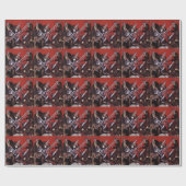  muziek, Art Deco Musical Jazz Band Jamming Cadeaupapier (Vlak)