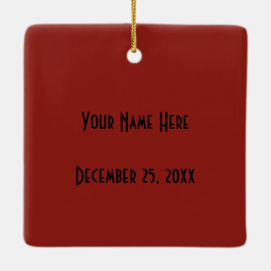  muziek, Art Deco Musical Jazz Band Jamming Keramisch Ornament (Achterkant)