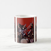 muziek, Art Deco Musical Jazz Band Jamming Koffiemok (Center)