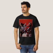  muziek, Art Deco Musical Jazz Band Jamming T-shirt (Voorkant volledig)