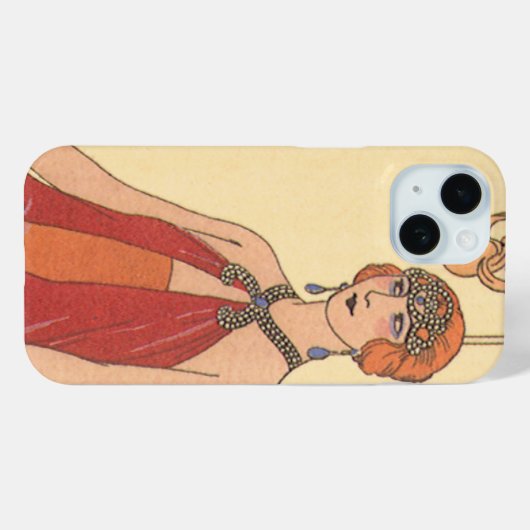  muziek, Art Deco Pianist Musician Singer Case-Mate iPhone Case (Achterkant (horizontaal))