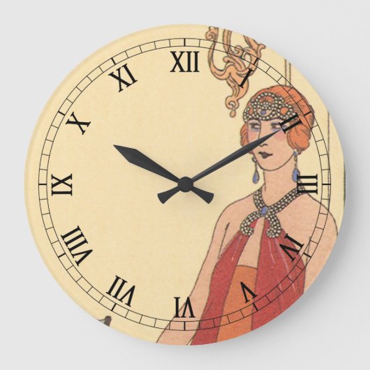  muziek, Art Deco Pianist Musician Singer Grote Klok (Voorkant)